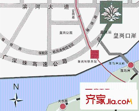 天泽花园交通图