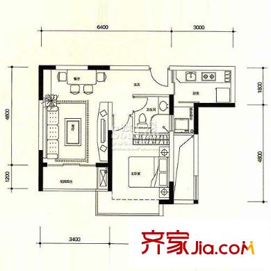 深圳承翰慢城三期户型图2