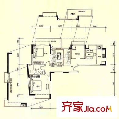 深圳承翰慢城三期户型图3
