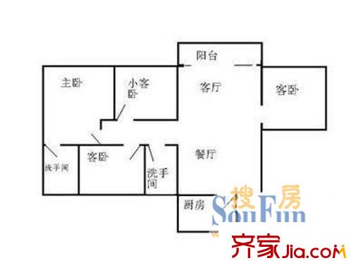 深圳 悠然天地家园 户型图5