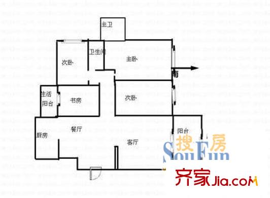 深圳 悠然天地家园 户型图4