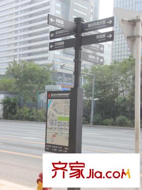 红树别院配套图附近500米内路标