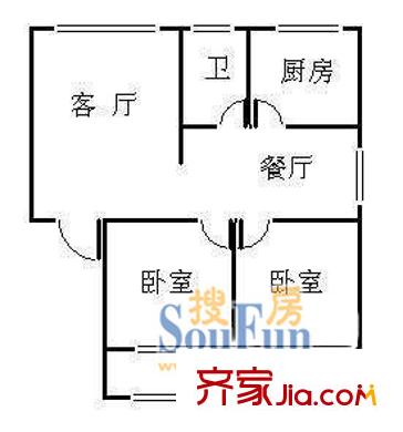 深圳 桃源村二期 户型图1