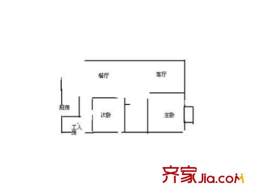 新一代公寓 2室 户型图