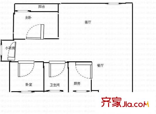 金域豪庭 3室 户型图