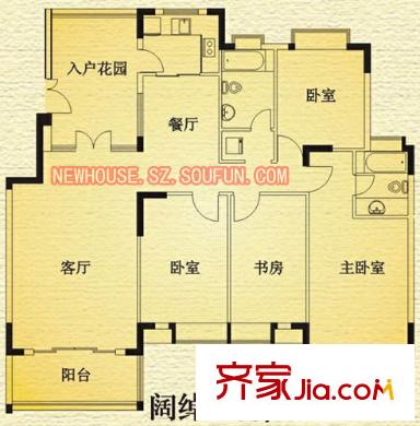深圳东方沁园一期户型图2