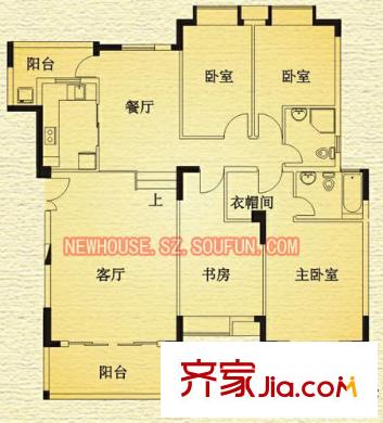 深圳东方沁园一期户型图3