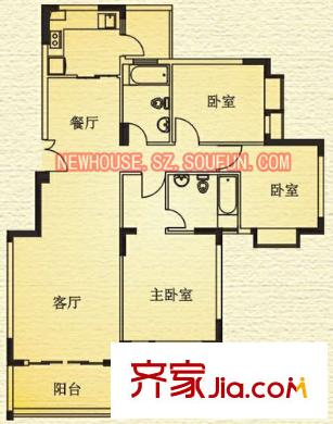 深圳东方沁园一期户型图1