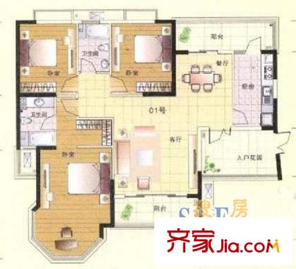 深圳南山豪庭户型图6