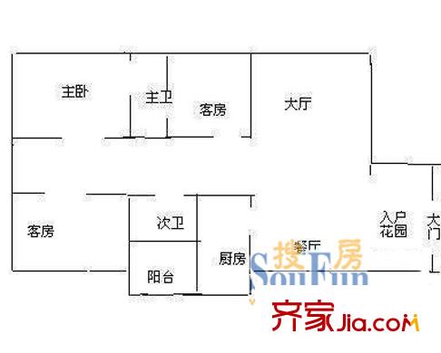 深圳 海印长城 户型图3
