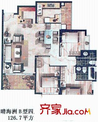 深圳招商海月花园二期户型图2