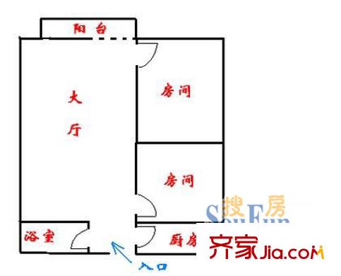 吉信大厦 户型图13
