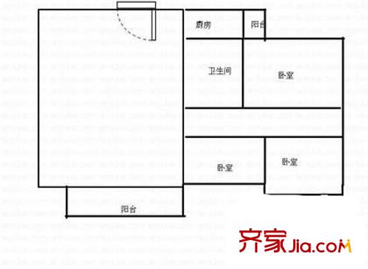 深圳 麒麟花园二期 户型图3