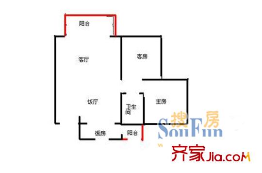 苏豪名厦 户型图14