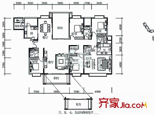 深圳东方盛世花园户型图15