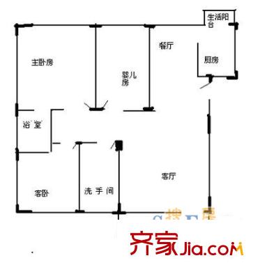 深圳 碧湖玫瑰园 户型图8