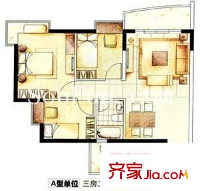康达尔花园四期 0室 户型图