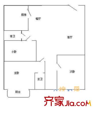深圳 招商海月花园 户型图2