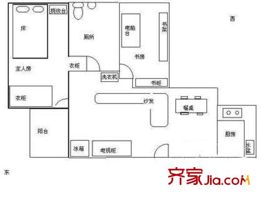 深圳 愉康花园 户型图3