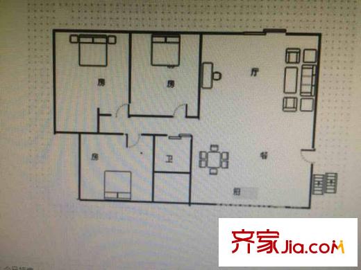 德兴城 3室 户型图