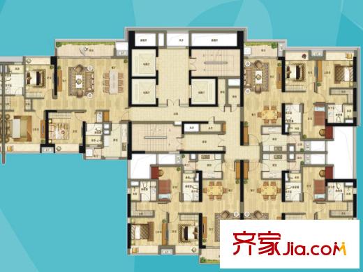 万科天誉户型图万科广场户型01右