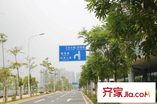 绿海湾花园配套图旁边的中心路