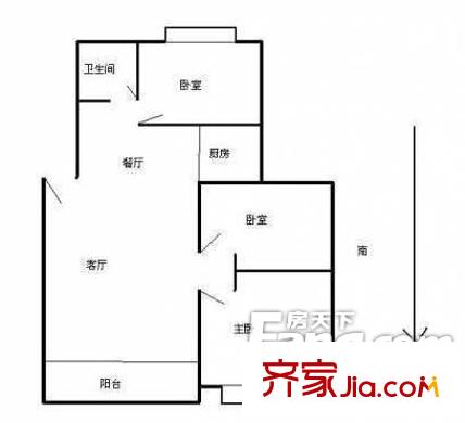 万豪月半山 3室户型图