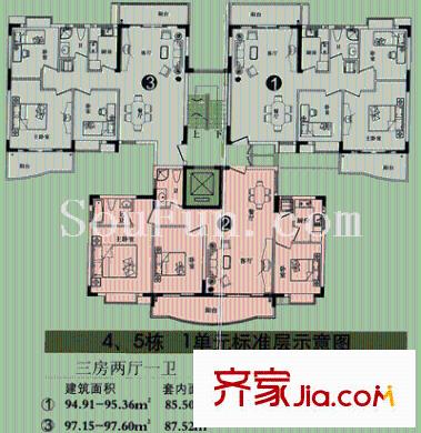 深圳 润城花园 户型图13