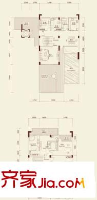 半山海景兰溪谷二期 4室 户型图