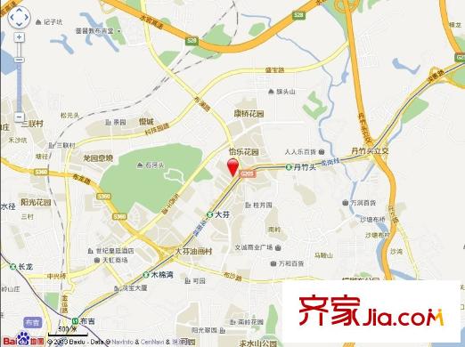 和谐花园交通图