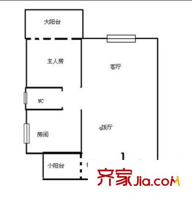 和谐花园户型图和谐家园 2室 户型图 2室1厅1卫1厨
