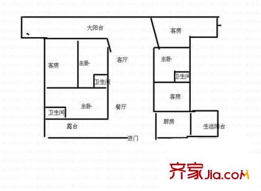 深圳 波托菲诺天鹅堡 户型图4