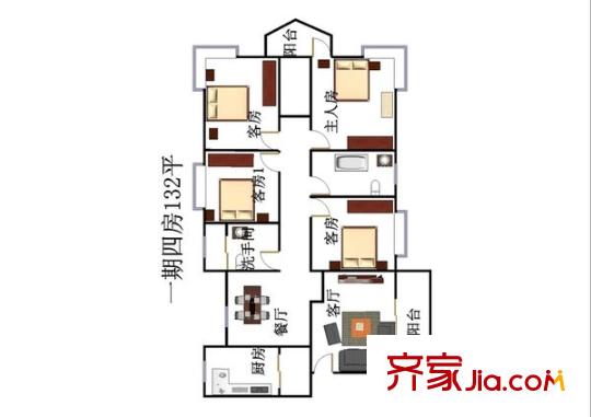 茵悦之生花园 0室 户型图