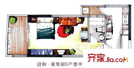 深圳 信和爱琴居 户型图7