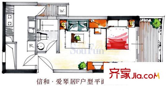 深圳 信和爱琴居 户型图8
