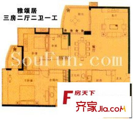 深圳 雅颂居 户型图7