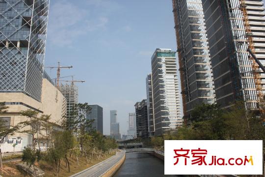 深圳湾1号周边的中心河