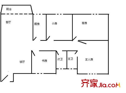 帝景峰 4室 户型图