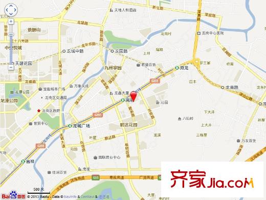 鹏达摩尔城交通图