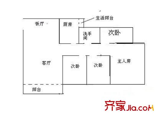 桂芳园五期 4室 户型图