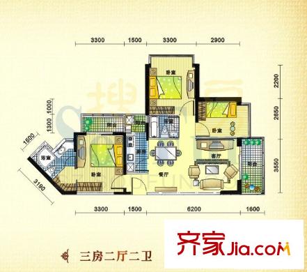 深圳 前海金岸 户型图1