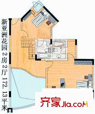 新亚洲花园 户型图