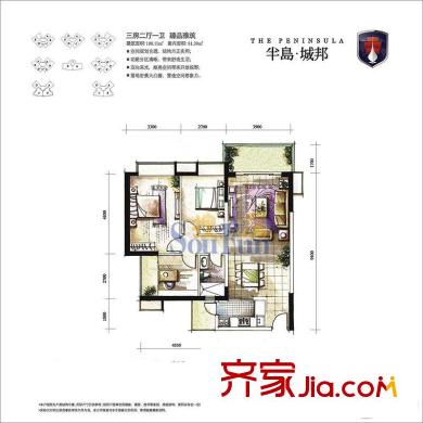 半岛城邦 0室 户型图