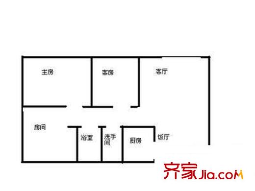 茂业城 3室 户型图