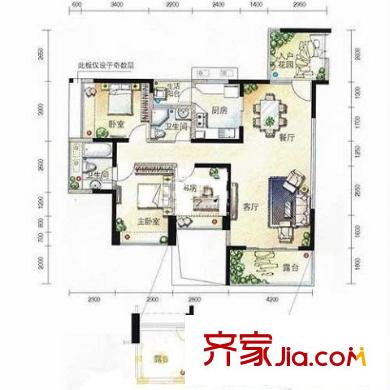 龙城华府 4室 户型图