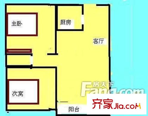 深圳 海轩城市广场 二居室 二房二厅一卫