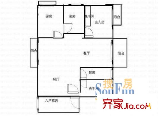 深圳大世纪水山缘户型图7