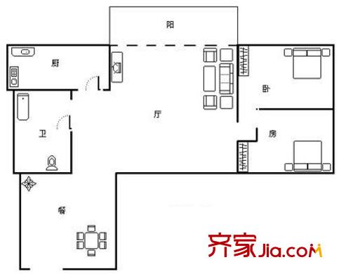 深圳 金海燕花园 户型图1