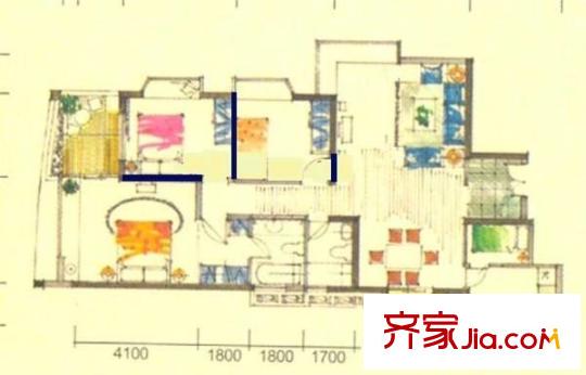 碧海云天二期 4室 户型图