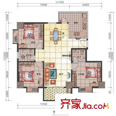 深圳碧海云天二期户型图2